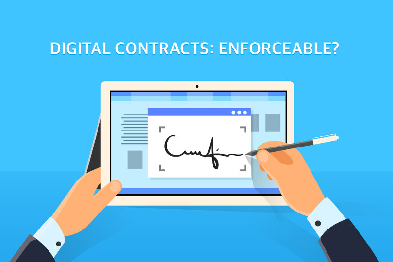 Signing a digital contract