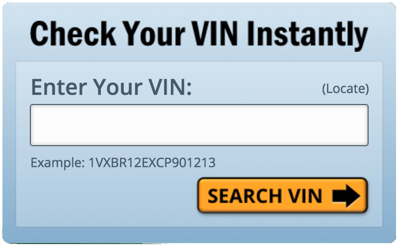 check vin number on car