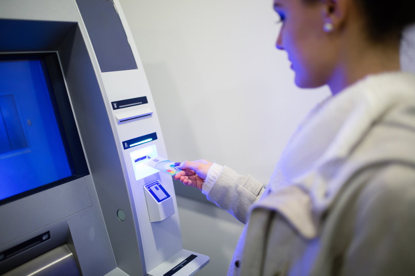 Withdrawing money from a transaction account via an ATM