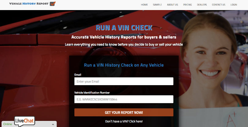 VehicleHistory.Report screenshot