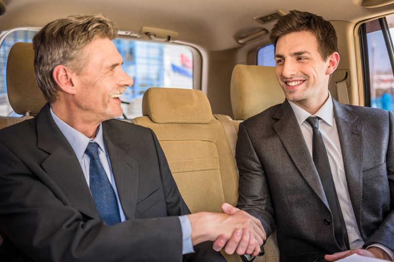 Making a deal in a limo