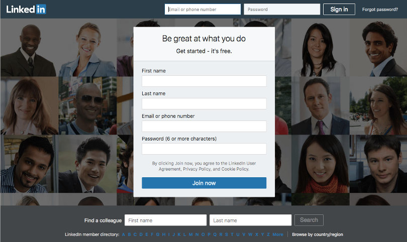 LinkedIn website